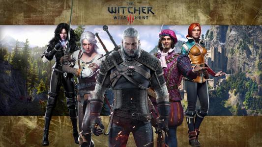 巫师3，巫师，狂猎，Geralt，詹妮弗，Ciri，毛茛，Triss