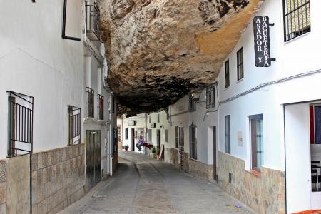 西班牙，安达卢西亚，建筑物，岩石，街道，美女