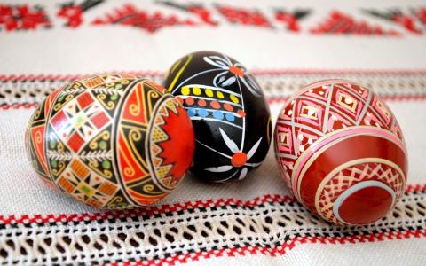 复活节，krashenki，表，毛巾