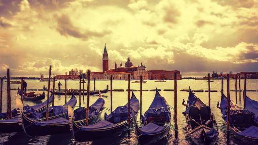 威尼斯，船，水，丘吉尔