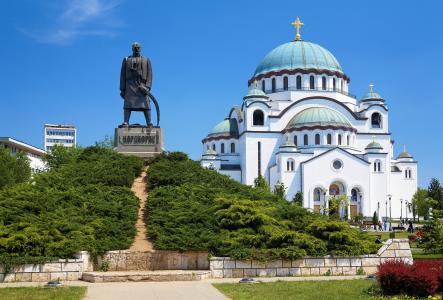 塞尔维亚，纪念碑，大教堂，城市