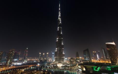迪拜，阿联酋，塔，房屋，摩天大楼，迪拜，哈利法塔