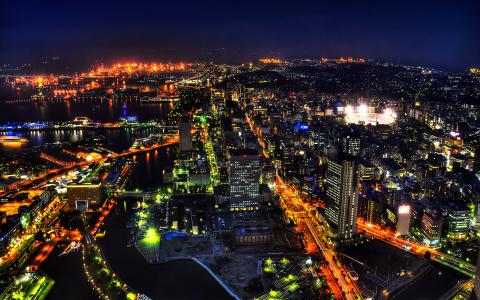 东京，夜晚，日本，夜，涩谷，日本