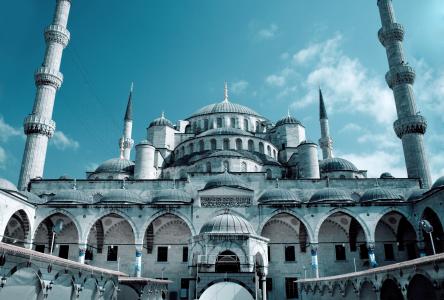 大清真寺，伊斯坦布尔，清真寺苏丹艾哈迈德，伊斯坦布尔，土耳其