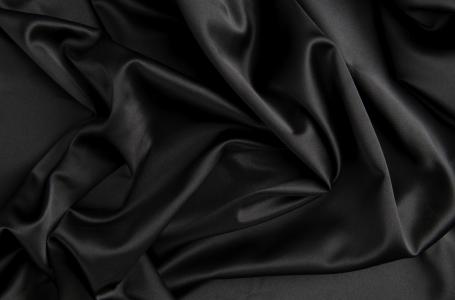 黑色，布，丝绸，质地，缎面，褶皱