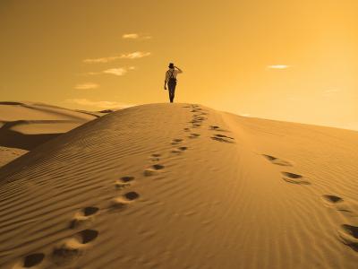 沙漠，沙丘，人，自然，阳光，沙丘
