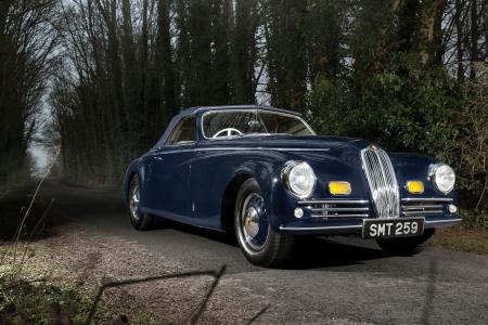 复古，蓝色，金属，1947年，布里斯托尔，400，敞蓬车，Pininfarina，汽车，经典