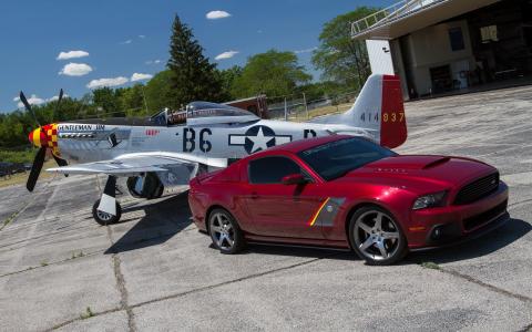 2013年，福特，野马，SR，P51，汽车，领域，飞机
