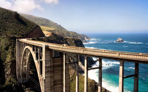 轨道，西海岸，桥梁，加利福尼亚