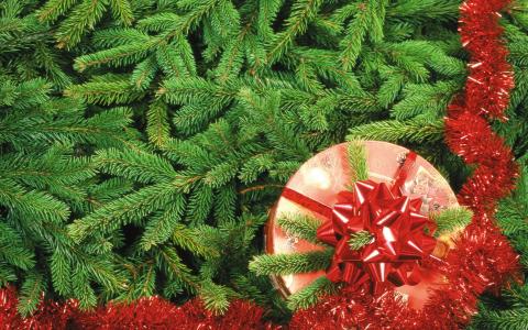 礼物，装饰，新年，圣诞树，圣诞节