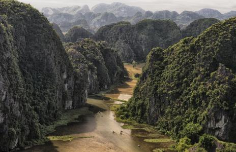 自然，山，越南，越南，河，美丽