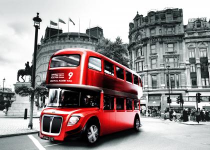 巴士，伦敦，广场，建筑物