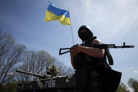 国旗，乌克兰，AK-74