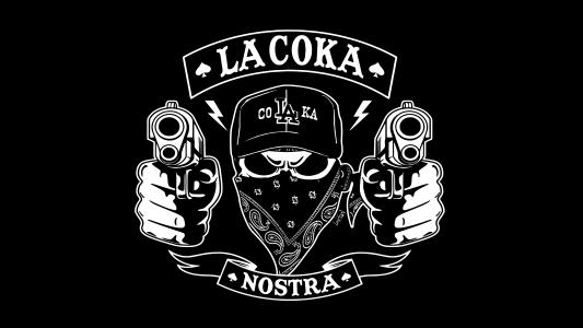 手枪，徽标，会徽，La Coka Nostra