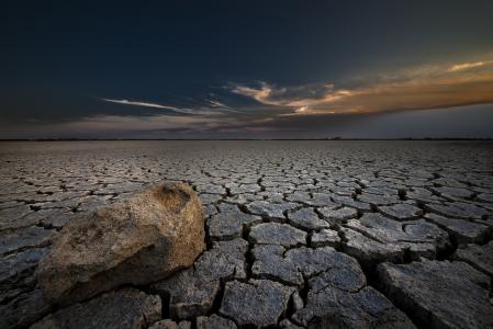 沙漠，石头，泥土，干燥，自然，裂缝