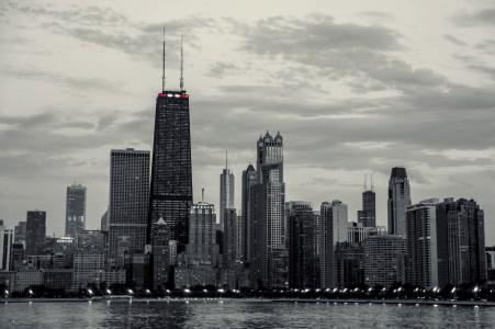 芝加哥，芝加哥，美国，美国，建筑，摩天大楼，高层建筑