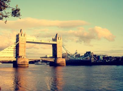 伦敦，英国，城市，塔桥，桥梁