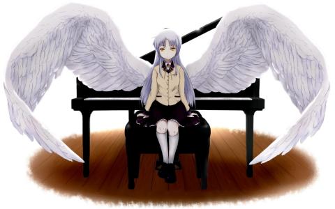 天使般的节奏，钢琴，翅膀，天使的节拍！