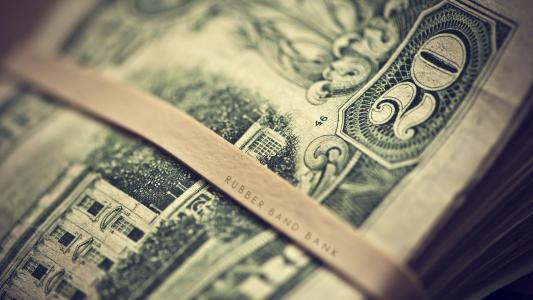 钱，题词，纸币，美元，宏观，美元，图