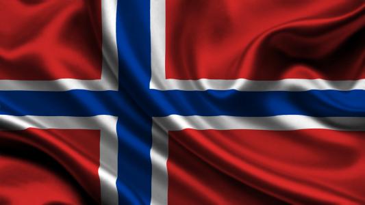 挪威，旗子，3d，挪威，旗子