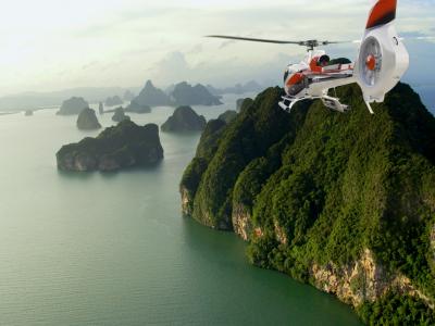 直升机，泰国，普吉岛