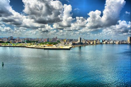 哈瓦那，人民民主共和国，古巴，码头，人民民主共和国