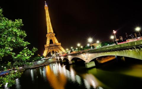 法国，埃菲尔铁塔，埃菲尔铁塔，巴黎