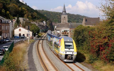 铁路，电车，Vire-Molin，法国