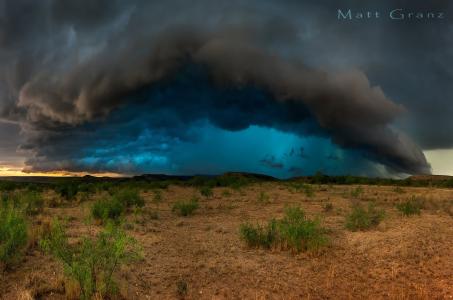 美国，得克萨斯州，沙漠，云，风暴