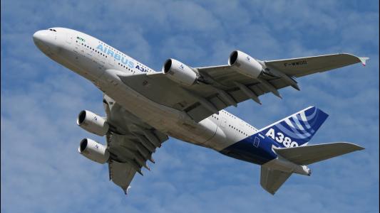 空中客车A380，飞机，飞行，天空