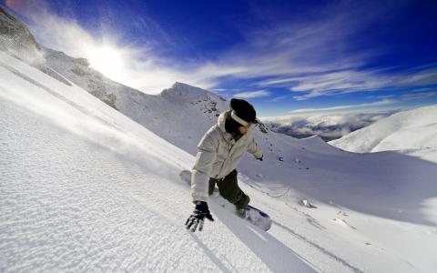肾上腺素，自由，山脉，滑雪板