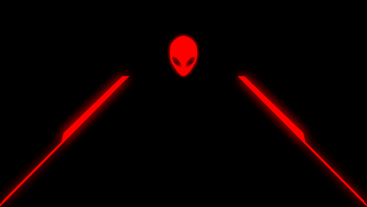 黑色和红色的Alienware壁纸