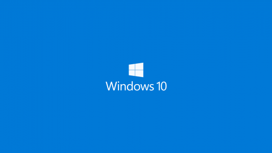 蓝色的Windows 10壁纸