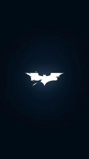 破碎的蝙蝠侠标志黑暗的背景iPhone 6壁纸