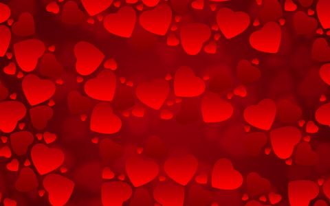 情人节红色的心Mac壁纸