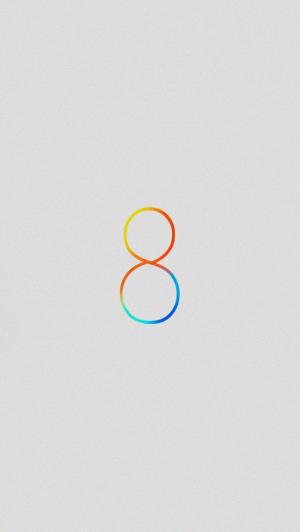 iOS8徽标轻的iPhone 5壁纸