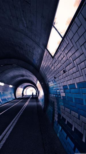 地下地铁隧道iPhone 6 Plus高清壁纸