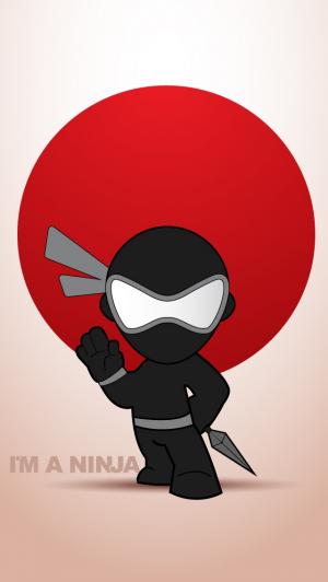 Stop I’m A Ninja iPhone 5 Wallpaper