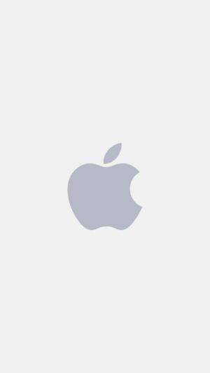 清洁板岩白色苹果商标iPhone 5墙纸