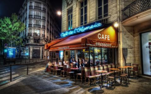 巴黎街角咖啡Mac壁纸