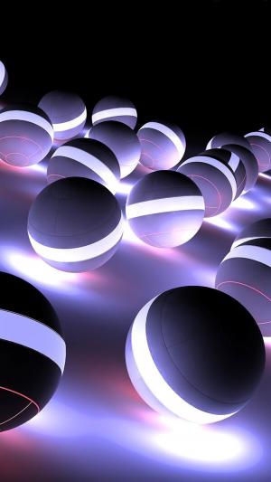 Light Spheres Orbs iPhone 6 Plus高清壁纸