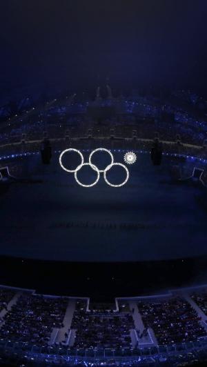 索契奥运标志圈标志iPhone 5壁纸