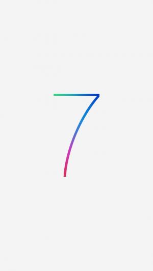 iOS 7徽标清洁平板iPhone 5壁纸
