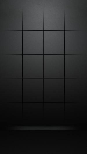 清理黑暗主屏幕网格iPhone 5壁纸