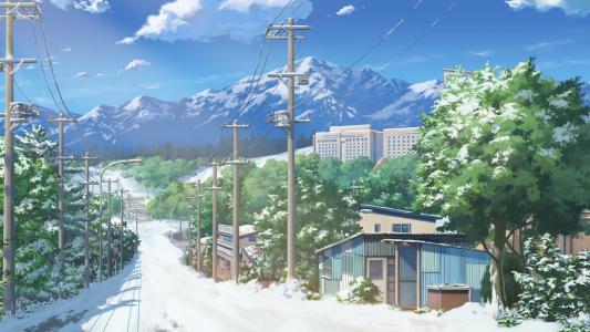 动漫日本城市景观高清壁纸