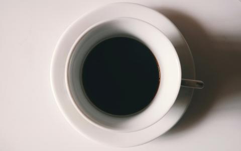 杯，咖啡，简单的，最小的，艺术