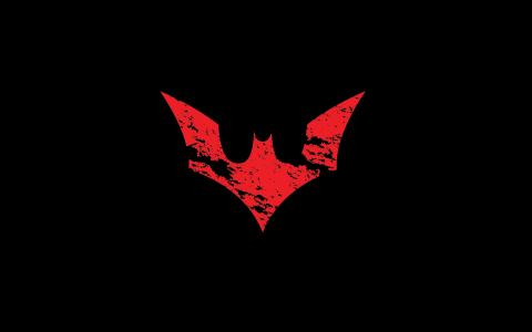 蝙蝠侠，徽标，红色，黑色，英雄，艺术