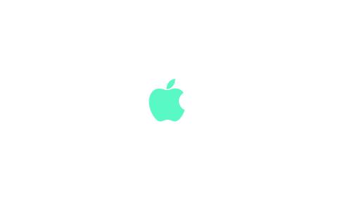 苹果，简单，标志，颜色，绿色，最小