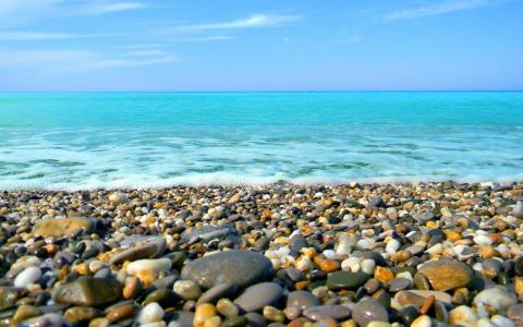 沙滩鹅卵石