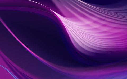 波，抽象，紫色，图案